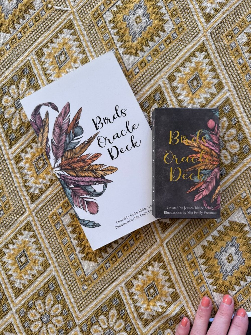 Birds Oracle Deck 1 & 2 - Golden Blue - Out of Print, Rare, Hard to Find - Picture 2 of 7